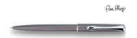 Diplomat Traveller Taupe Grey / Chrome Plated Balpennen