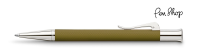 Graf von Faber-Castell Guilloche Colour Concept Olive Green / Chrome Plated Balpennen