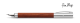 Pear Wood  / Chrome Plated