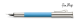 Gulf Blue / Chrome Plated